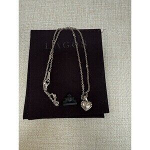 Lagos Mini Caviar Heart Pendant Necklace - Sterling Silver